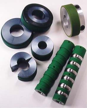 Folder nip rolls, pinch pulleys, ASB anti snap back rolls, snap pulleys